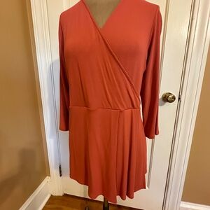 J Jill Cardinal Red Knit Top